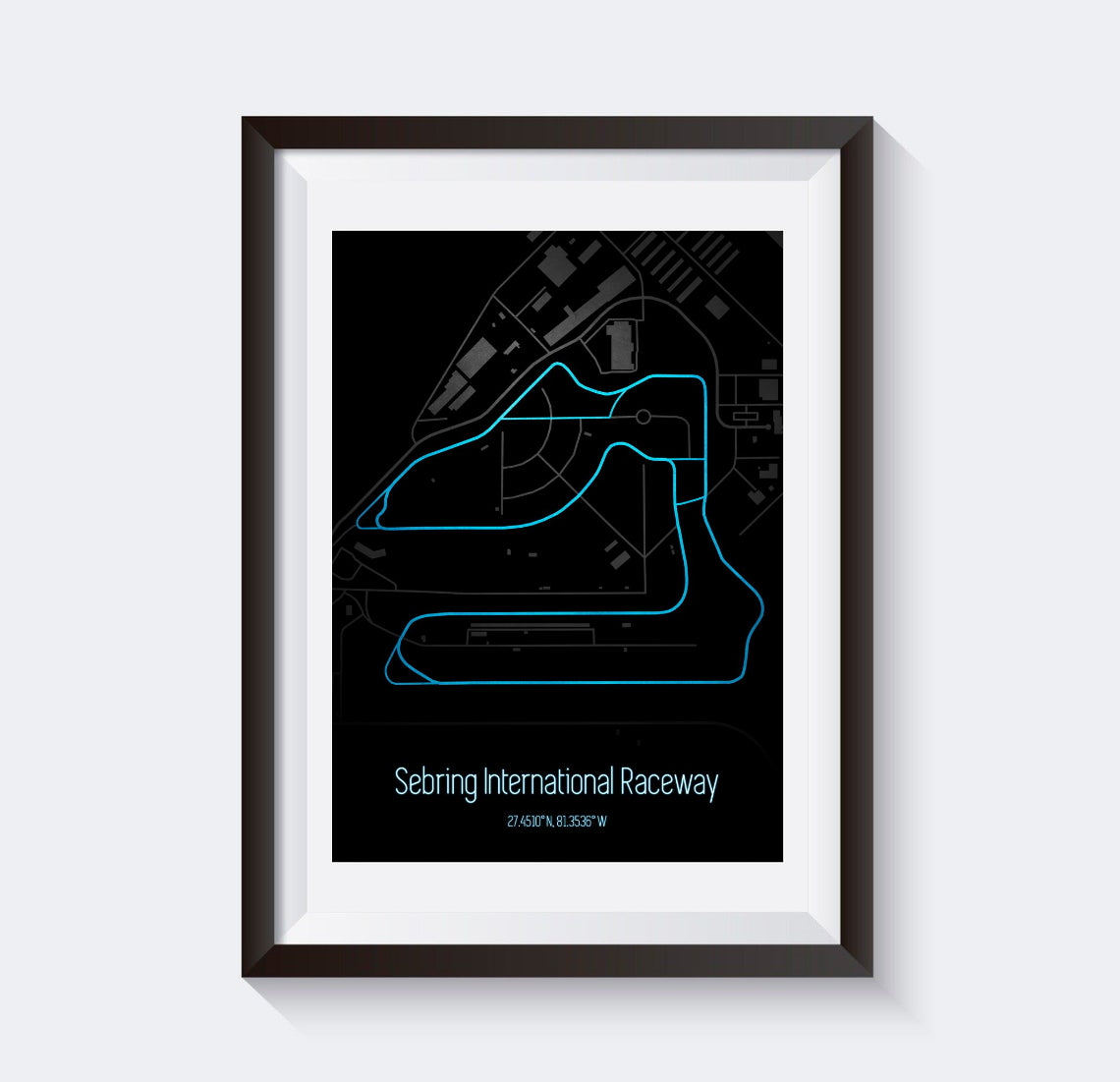Poster & Bildende Kunst | Formula Essentials | sebring-circuit-poster-v2 | Sebring - Circuit Poster V2