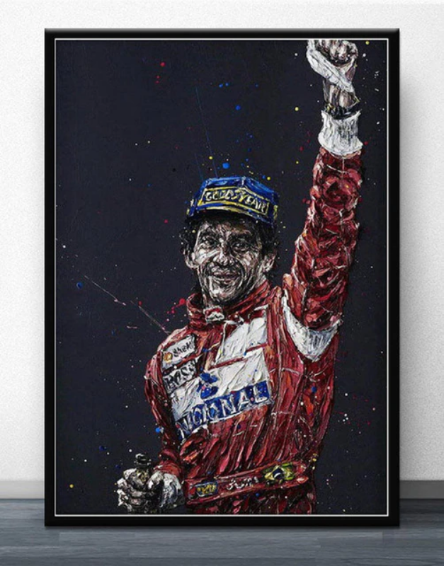 Poster & Bildende Kunst | F1 Essentials | ayrton-senna-celebration | Ayrton Senna Celebration