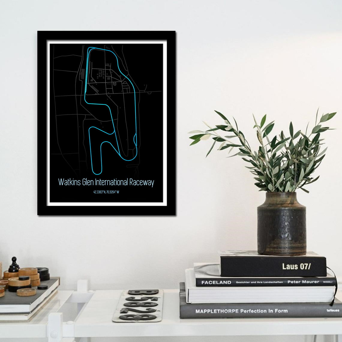 Poster & Bildende Kunst | Formula Essentials | watkins-glen-international-raceway-circuit-poster-v2 | Watkins Glen International Raceway - Circuit Poster V2
