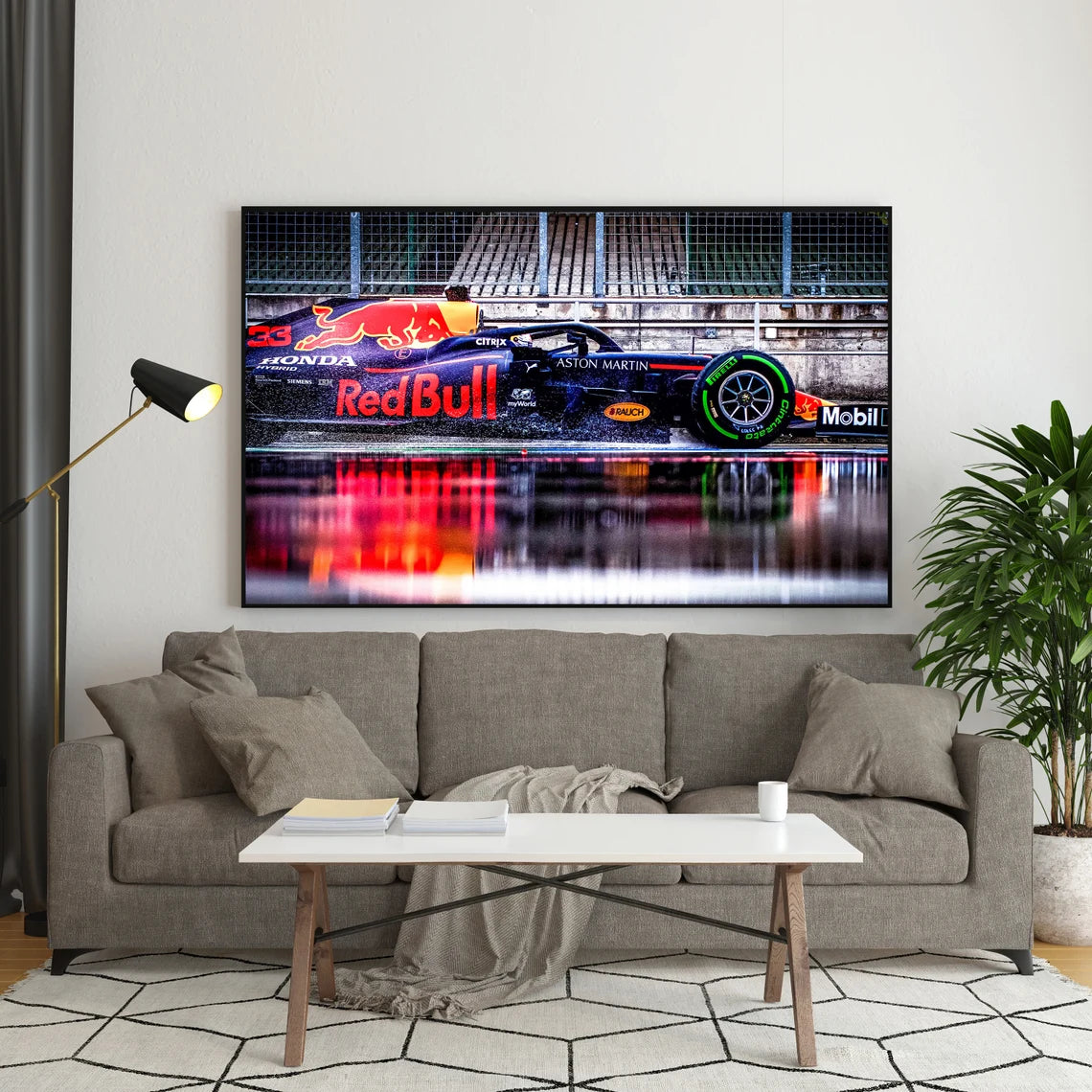 Poster & Bildende Kunst | Formula Essentials | red-bull-rb16-max-verstappen-car-poster | Red Bull RB16 Max Verstappen - Car Poster