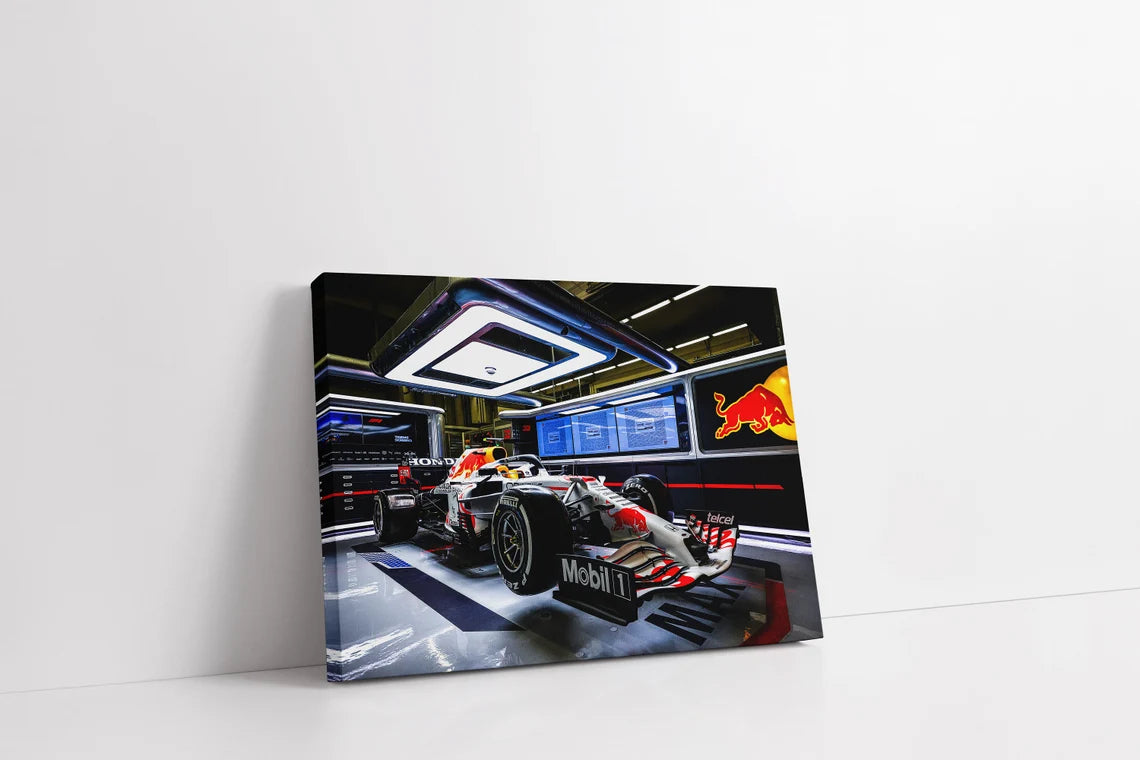 Poster & Bildende Kunst | Formula Essentials | red-bull-rb16b-max-verstappen-car-poster-2 | Red Bull RB16b Max Verstappen - Car Poster