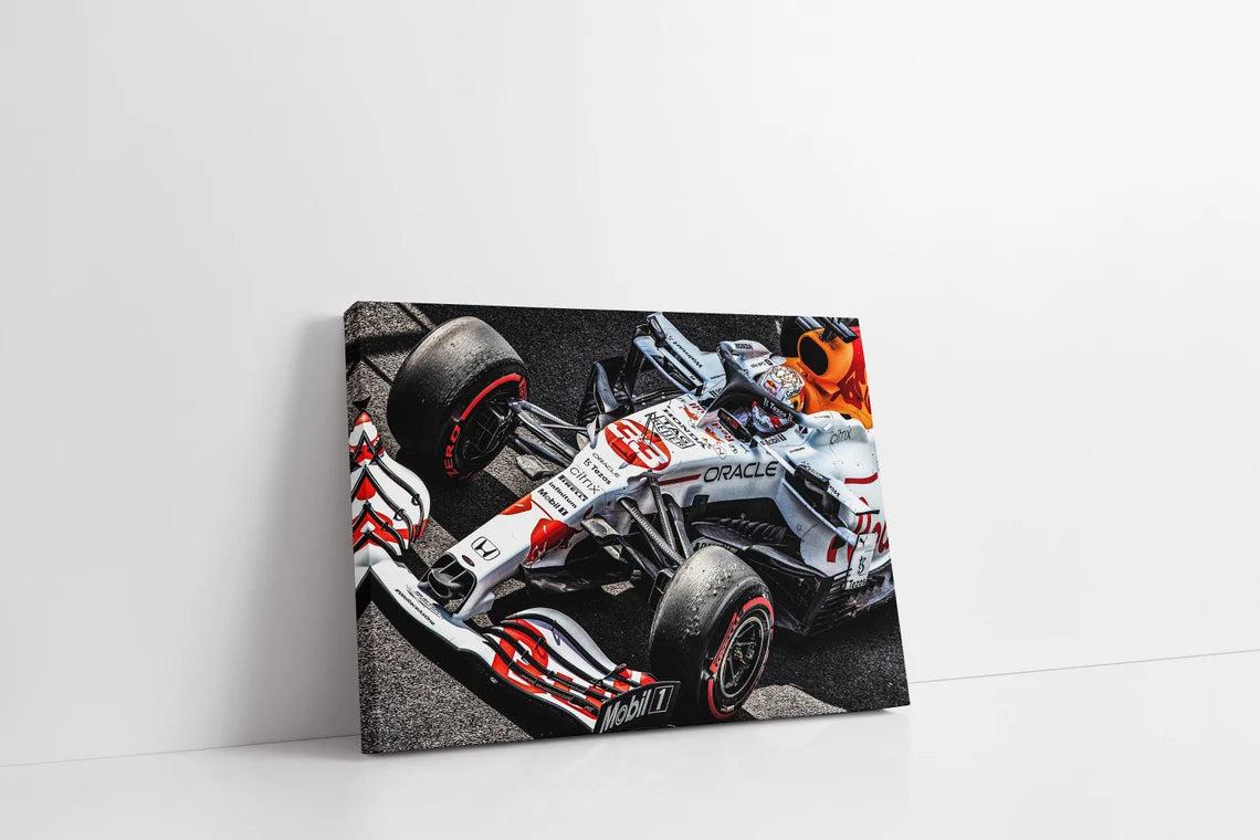 Poster & Bildende Kunst | Formula Essentials | red-bull-rb16b-max-verstappen-car-poster-t | Red Bull RB16b Max Verstappen - Car Poster