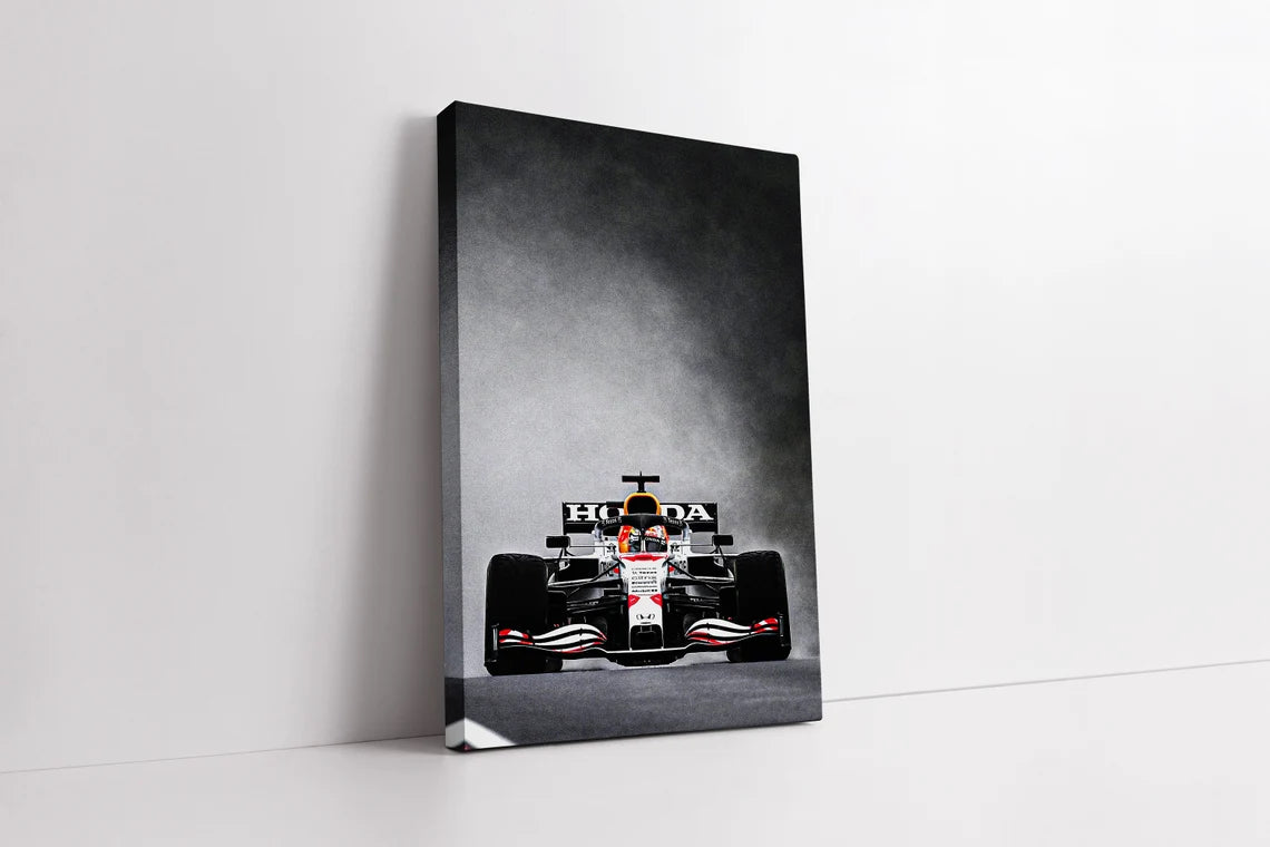 Poster & Bildende Kunst | Formula Essentials | red-bull-rb16b-front-max-verstappen-car-poster-f | Red Bull RB16b Max Verstappen - Car Poster