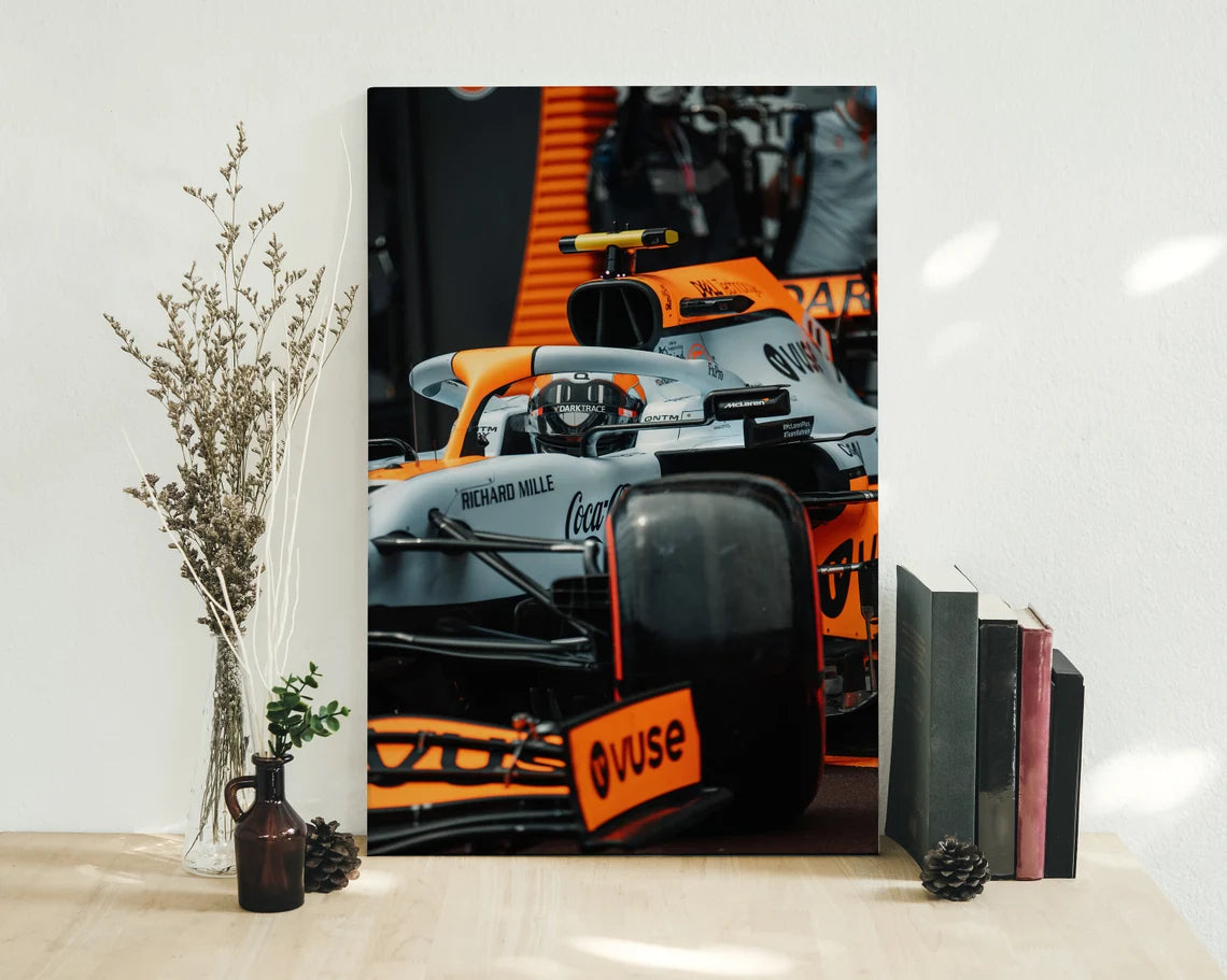 Poster & Bildende Kunst | Formula Essentials | mclaren-mcl35m-lando-norris-car-poster-f | Mclaren MCL35M Lando Norris - Car Poster