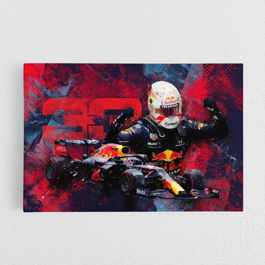 Poster & Bildende Kunst | Formula Essentials | red-bull-rb16b-max-verstappen-car-poster-p | Red Bull RB16b Max Verstappen - Car Poster