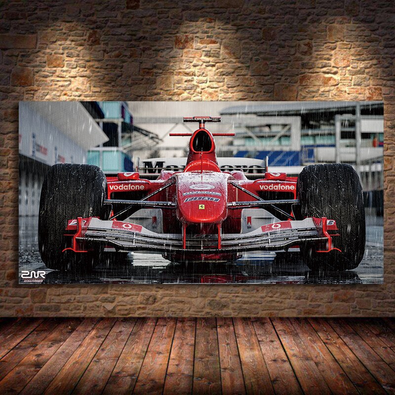 Poster & Bildende Kunst | Formula Essentials | ferrari-f2004-car-poster-front | Ferrari F2004 - Car Poster