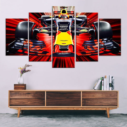 Poster & Bildende Kunst | F1 Essentials | red-bull-rb13-5-piece-poster | Red Bull RB13 5-Piece - Poster